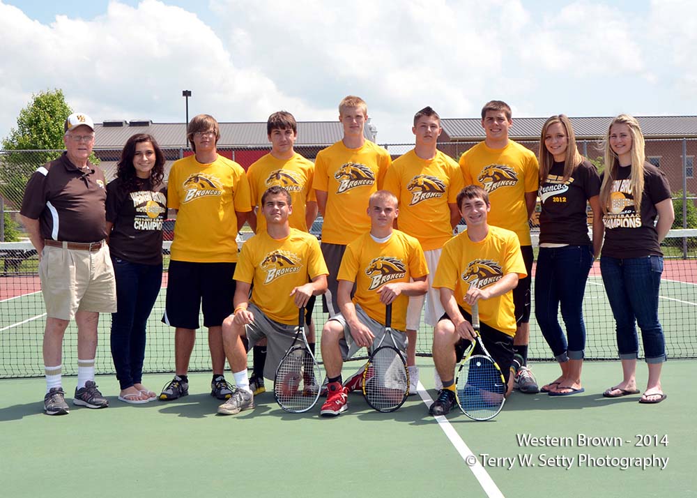 Western Brown Tennis Team
